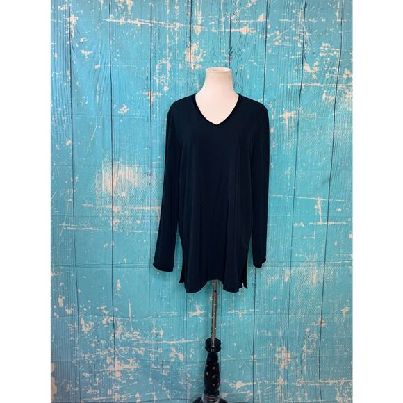 Liz Claiborne long sleeves v neck blouse size M - Picture 8 of 8